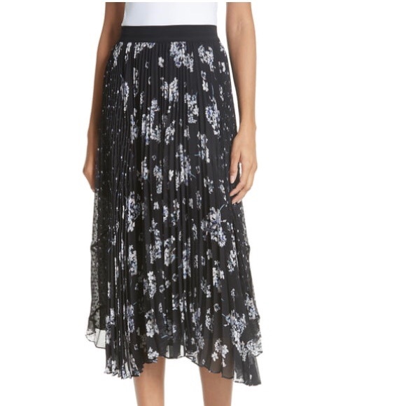 Rebecca Taylor - Pleated Hydrangea Skirt - Picture 1 of 6